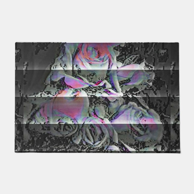 Techno Bouquet  Doormat (Front)