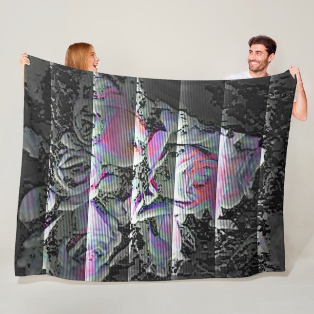 Techno Bouquet  Fleece Blanket (In Situ)
