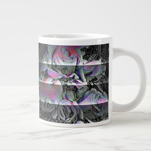 Techno Bouquet  Large Coffee Mug (Right)