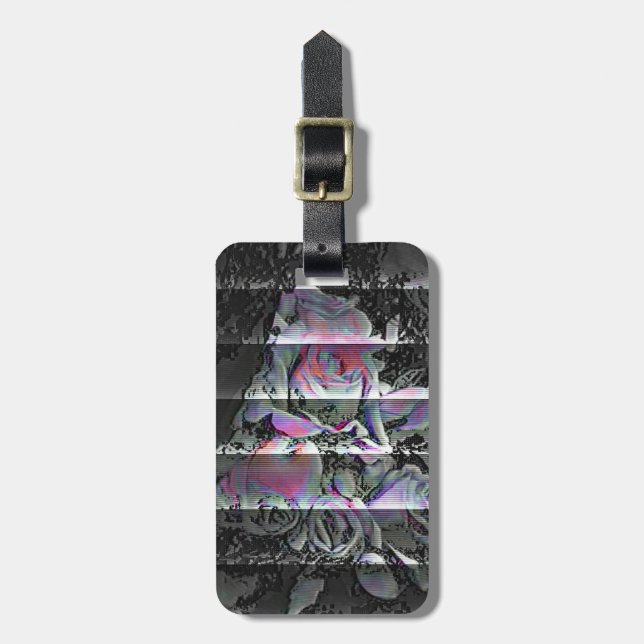 Techno Bouquet  Luggage Tag (Front Vertical)