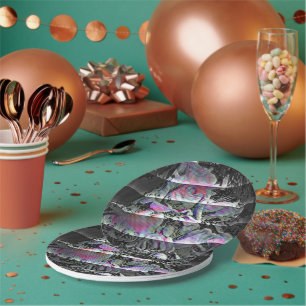 Techno Bouquet Paper Plate