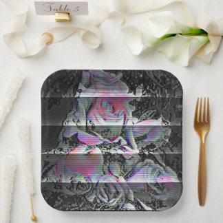 Techno Bouquet Paper Plates