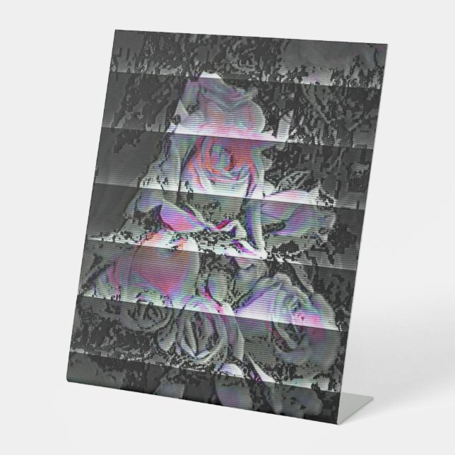 Techno Bouquet  Pedestal Sign (Front)