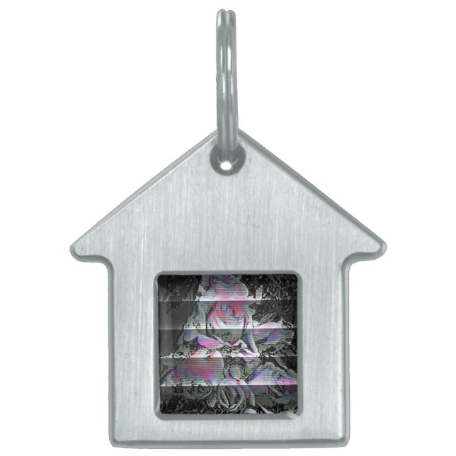 Techno Bouquet  Pet ID Tag (Front)