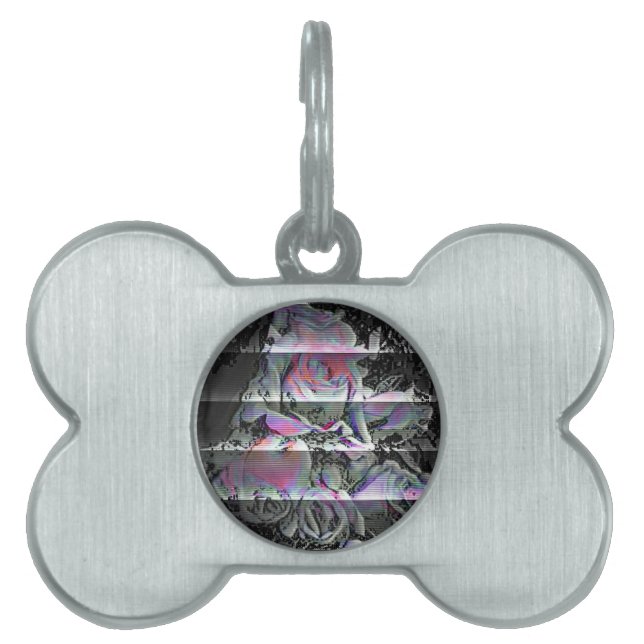 Techno Bouquet  Pet ID Tag (Front)