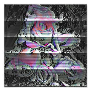 Techno Bouquet Photo Print