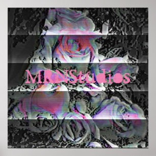 Techno Bouquet Poster