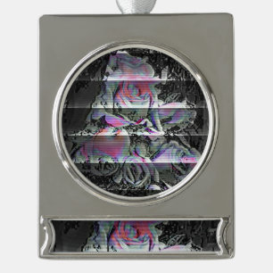 Techno Bouquet Silver Plated Banner Ornament