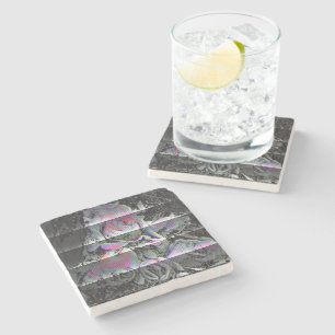 Techno Bouquet Stone Coaster