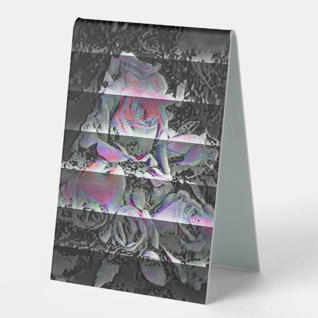 Techno Bouquet  Table Tent Sign (Front)