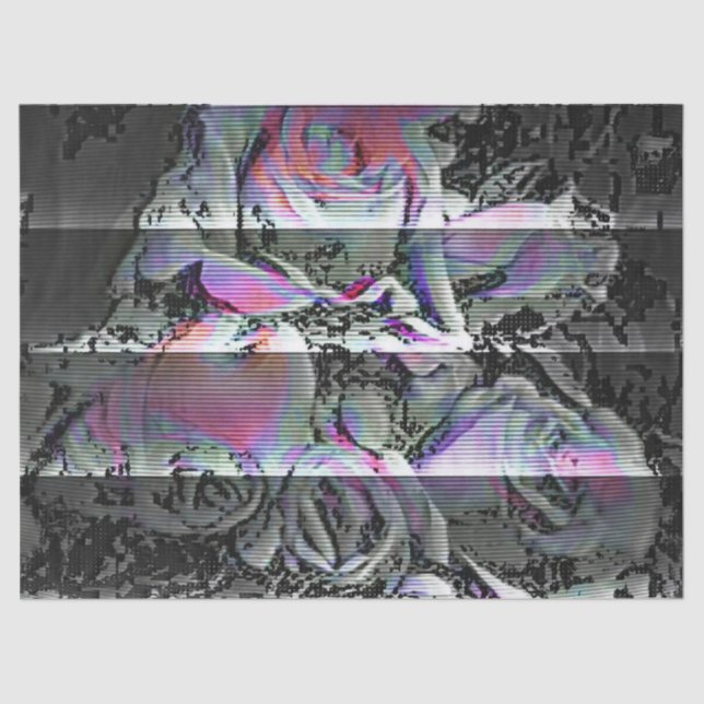 Techno Bouquet  Tissue Paper (Front)