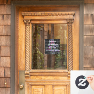 Techno Bouquet Window Cling