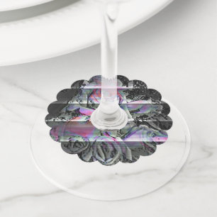 Techno Bouquet  Wine Glass Tag
