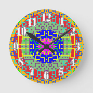 Techno Circus 2 Round Clock