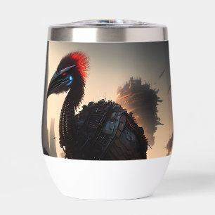"Techno-Feathers: The Futuristic Emu Robot"