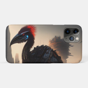 "Techno-Feathers: The Futuristic Emu Robot" iPhone 11 Pro Case
