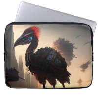 "Techno-Feathers: The Futuristic Emu Robot"