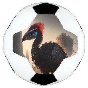 "Techno-Feathers: The Futuristic Emu Robot" Soccer Ball