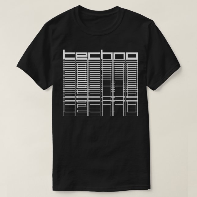 techno geometric T-Shirt (Design Front)