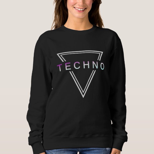 Techno House Party Outfit For EDM Festival Goa Ele Sweatshirt (Front)