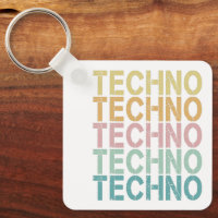 Techno House Retro Lettering Electro Vintage Rave