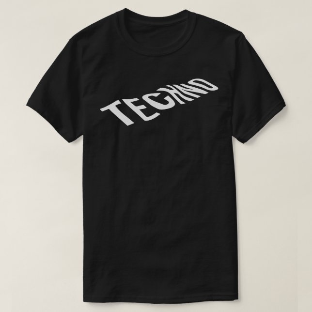techno logo T-Shirt (Design Front)