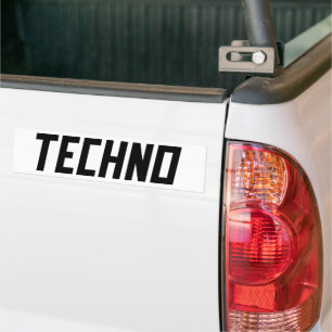 TECHNO Music Bumper Sticker