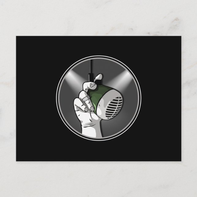 Techno Music DJ Rave Electro Trance Gift Idea Postcard (Front)