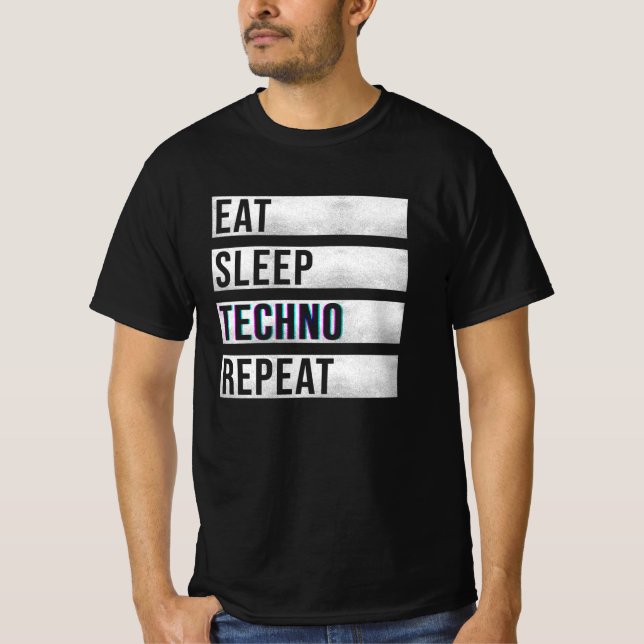 Techno Music Electro River T-Shirt (Front)
