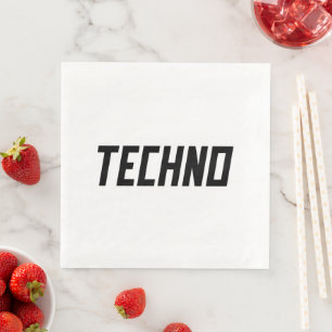 TECHNO Music Napkin