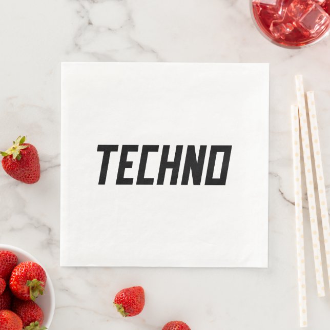 TECHNO Music Napkin (Insitu)
