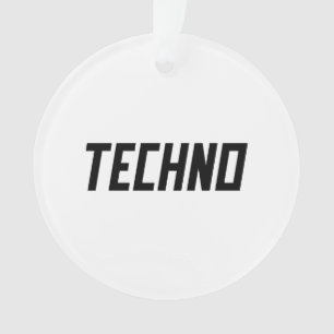 TECHNO Music Ornament