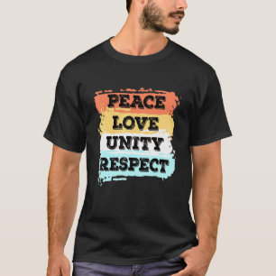 Techno Music Peace Love Unity Respect Rave Party E T-Shirt