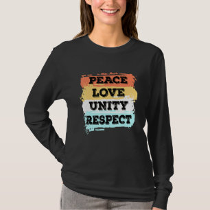 Techno Music Peace Love Unity Respect Rave Party E T-Shirt