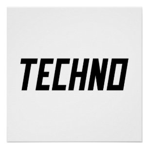 TECHNO Music Poster