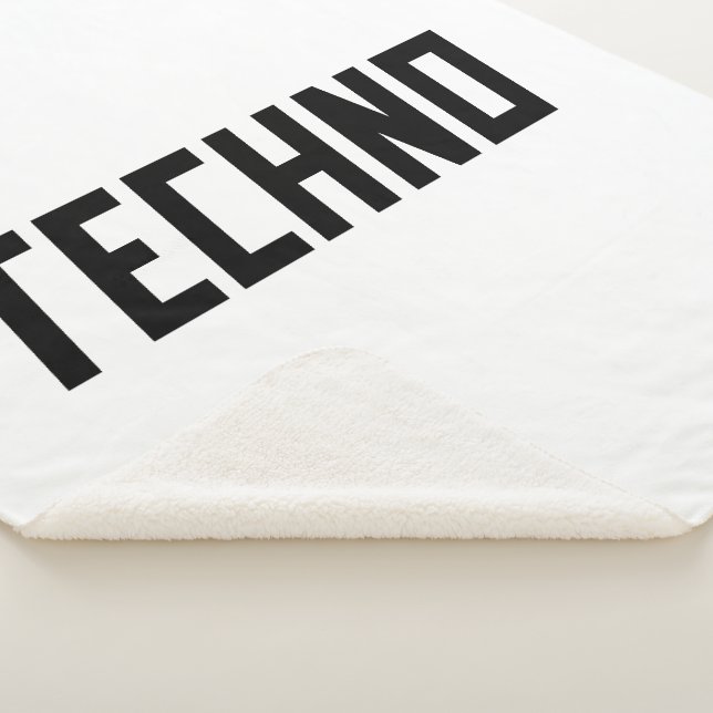 TECHNO Music Sherpa Blanket (3/4)