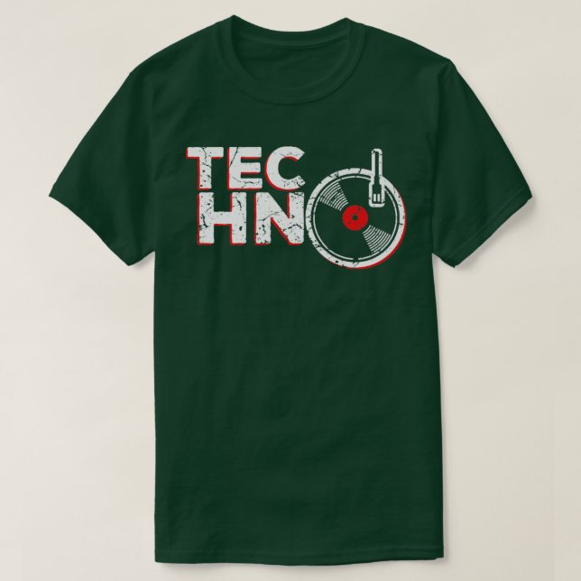Techno Music T-Shirt (Design Front)