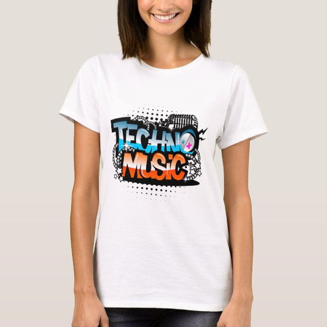 Techno Music T-Shirt (Front)