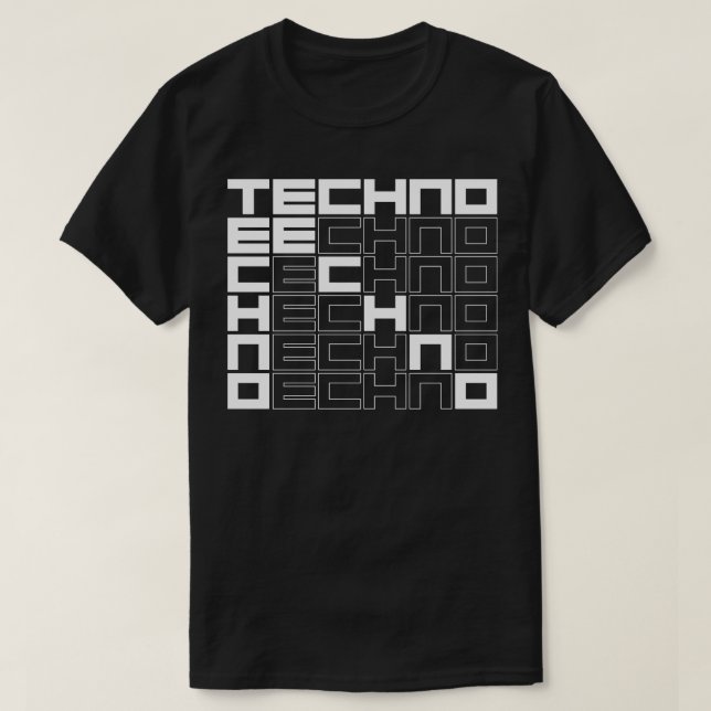 techno music T-Shirt (Design Front)