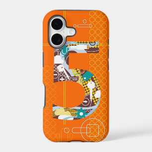 Techno Number 5 iPhone Case