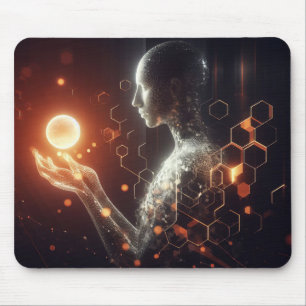 Techno-Organic Vision: Futuristic Designs for Your Mouse Pad