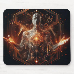 Techno-Organic Vision: Futuristic Designs for Your Mouse Pad