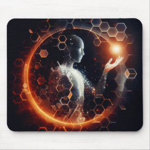 Techno-Organic Vision: Futuristic Designs for Your Mouse Pad