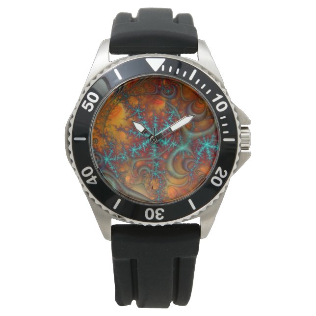 Techno Psychedelic Fractal Watch (Front)