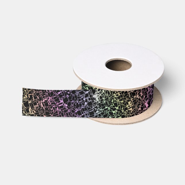 techno rainbo : satin ribbon (Spool)