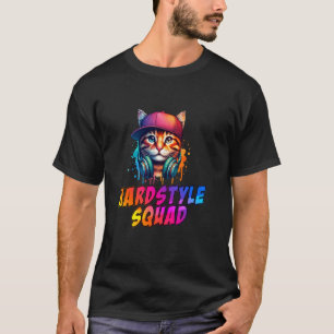 Techno Rave Cat - Hardstyle Squad Festival Party H T-Shirt