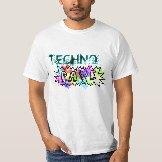 techno rave T-Shirt (Front)