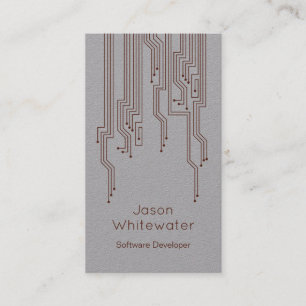 Techno Sleek Style Business Card