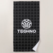 Techno Streetwear - Logo - Beach Towel