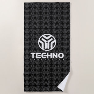 Techno Streetwear - Logo - Beach Towel